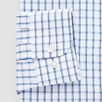 Stafford Smart Tech Mens Regular Fit Stretch Fabric Wrinkle Free Long Sleeve Dress Shirt