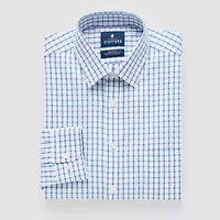 Stafford Smart Tech Mens Regular Fit Stretch Fabric Wrinkle Free Long Sleeve Dress Shirt