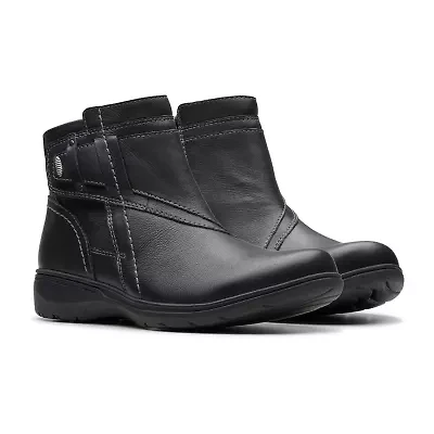 Clarks Womens Carleigh Style Flat Ankle Boots