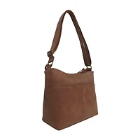 Bueno of California Double Top Zip Hobo Bag