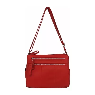 Bueno of California Medium Double Zip Crossbody Bag