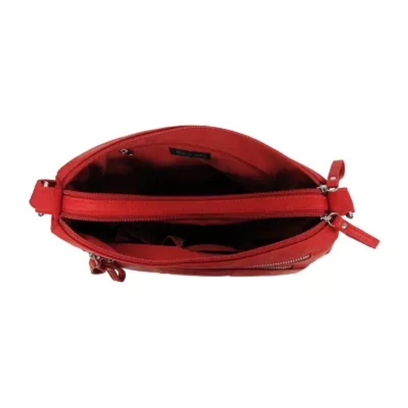 Bueno of California Medium Double Zip Crossbody Bag