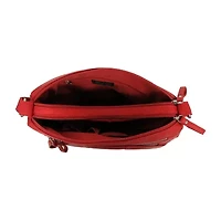 Bueno of California Medium Double Zip Crossbody Bag