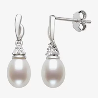 Womens White Cultured Freshwater Pearl 2-pc. Pendant Necklace Set
