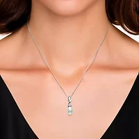 Womens White Cultured Freshwater Pearl 2-pc. Pendant Necklace Set