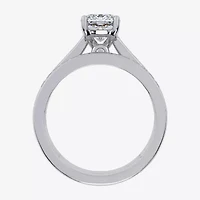 G / Vs2-Si1) Womens 1 1/2 CT. T.W. Lab Grown White Diamond 10K Gold Round Side Stone Bridal Set