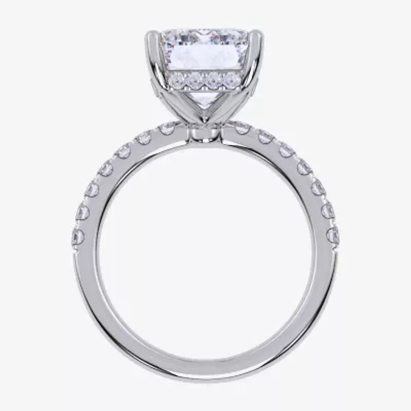 Womens 5 1/2 CT. T.W. Lab Grown White Diamond 14K Gold Side Stone Engagement Ring