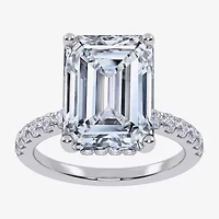 Womens 5 1/2 CT. T.W. Lab Grown White Diamond 14K Gold Side Stone Engagement Ring