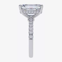 Womens 5 1/2 CT. T.W. Lab Grown White Diamond 14K Gold Side Stone Engagement Ring