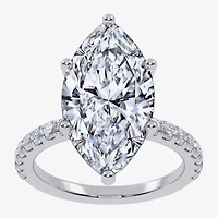 Womens 5 1/2 CT. T.W. Lab Grown White Diamond 14K Gold Marquise Side Stone Engagement Ring