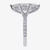 Womens 5 1/2 CT. T.W. Lab Grown White Diamond 14K Gold Marquise Side Stone Engagement Ring