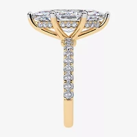 Womens 5 1/2 CT. T.W. Lab Grown White Diamond 14K Gold Marquise Side Stone Engagement Ring