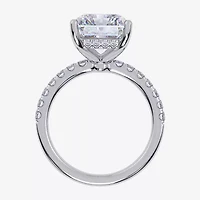 Womens 5 1/2 CT. T.W. Lab Created White Diamond 14K Gold Square Side Stone Engagement Ring