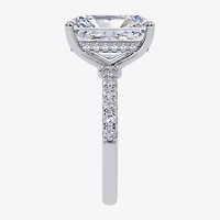Womens 5 1/2 CT. T.W. Lab Created White Diamond 14K Gold Square Side Stone Engagement Ring