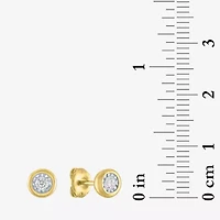 Diamond Addiction North Star (G-H / Si2-I1) Womens 1/7 CT. T.W. Lab Grown White Diamond 14K Gold Over Silver Sterling Silver Star Earring Set