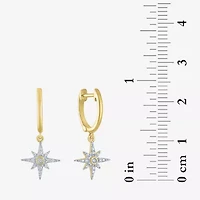 Diamond Addiction North Star (G-H / Si2-I1) Womens 1/7 CT. T.W. Lab Grown White Diamond 14K Gold Over Silver Sterling Silver Star Earring Set