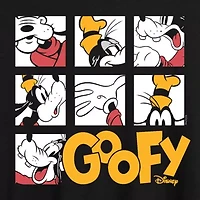 Disney Mickey and Friends Goofy Tee Womens Crew Neck Short Sleeve Oversized Juniors Graphic T-Shirt