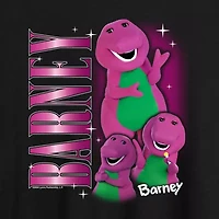 Barney Tee Womens Crew Neck Short Sleeve Oversized Juniors Graphic T-Shirt