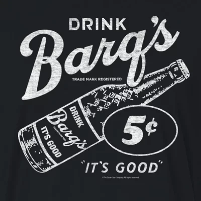 Barq'S Rootbeer Cropped Tee Womens Crew Neck Short Sleeve Regular Fit Juniors Graphic T-Shirt