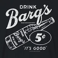 Barq'S Rootbeer Cropped Tee Womens Crew Neck Short Sleeve Regular Fit Juniors Graphic T-Shirt