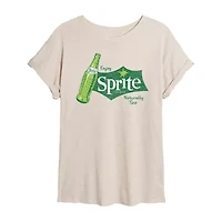 Sprite Tee Womens Crew Neck Short Sleeve Oversized Juniors Graphic T-Shirt