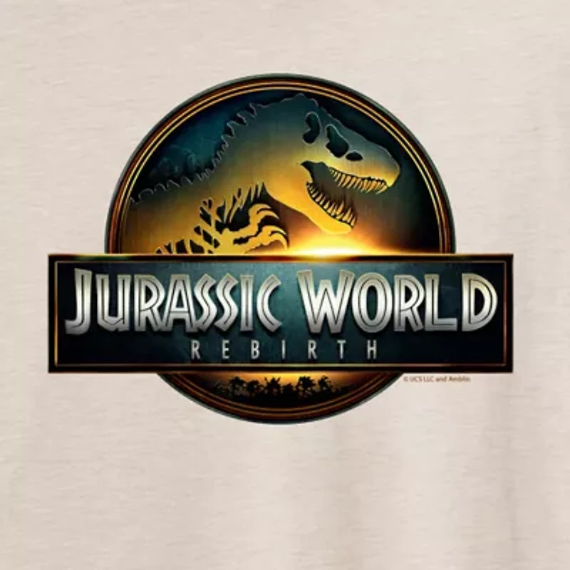 Jurassic World Logo Tee Womens Crew Neck Short Sleeve Oversized Juniors Graphic T-Shirt
