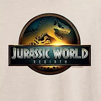 Jurassic World Logo Tee Womens Crew Neck Short Sleeve Oversized Juniors Graphic T-Shirt