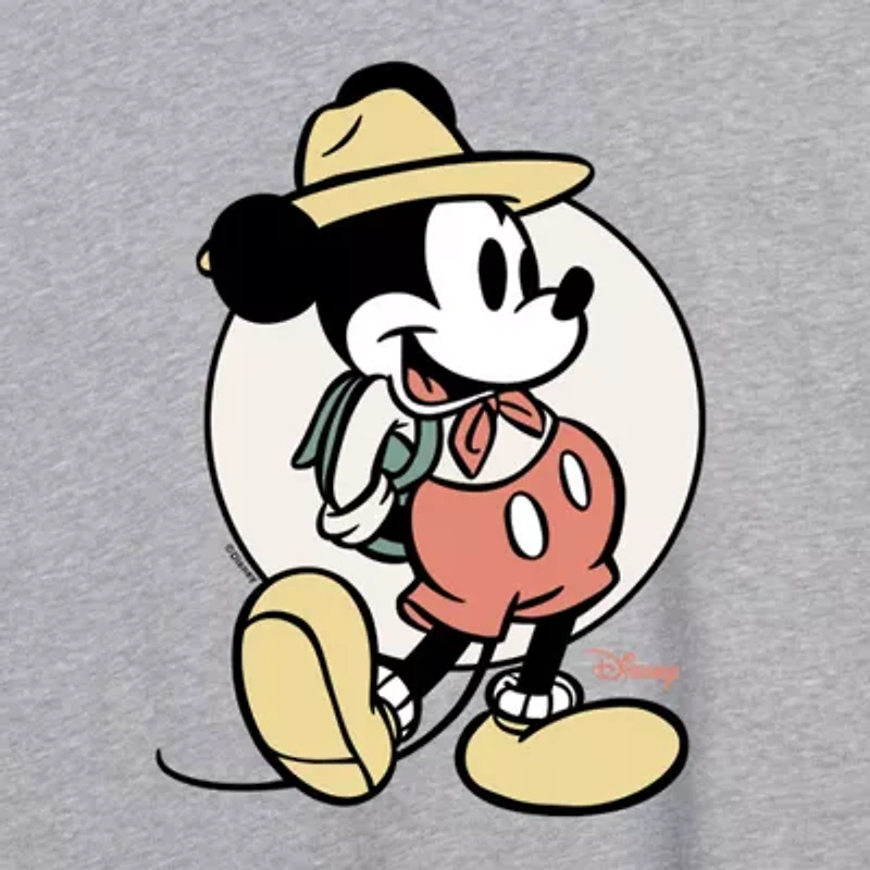 Disney Wildreness Mickey Tee Womens Crew Neck Short Sleeve Oversized and Friends Mouse Juniors Graphic T-Shirt