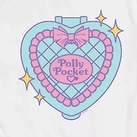 Polly Pocket Compact Tee Womens Crew Neck Short Sleeve Regular Fit Juniors Graphic T-Shirt