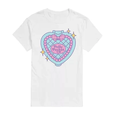 Polly Pocket Compact Tee Womens Juniors Crew Neck Short Sleeve Regular Fit Graphic T-Shirt