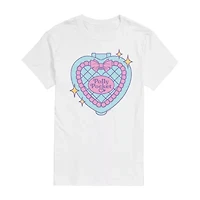 Polly Pocket Compact Tee Womens Juniors Crew Neck Short Sleeve Regular Fit Graphic T-Shirt