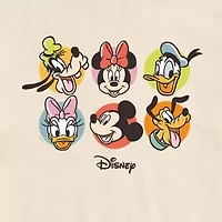 Disney Mickey and Friends Tee Womens Crew Neck Short Sleeve Regular Fit Minnie Mouse Juniors Graphic T-Shirt