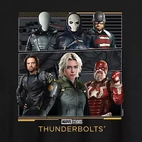 Marvel Thunderbolts Tee Womens Crew Neck Short Sleeve Oversized Juniors Graphic T-Shirt