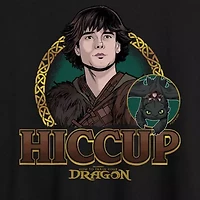 How To Train Your Dragon Hiccup Tee Womens Crew Neck Short Sleeve Oversized Juniors Graphic T-Shirt