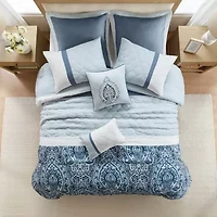 510 Design Josefina 8-pc. Midweight Embroidered Comforter Set