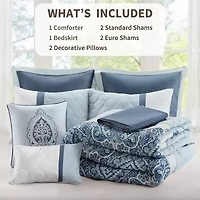510 Design Josefina 8-pc. Midweight Embroidered Comforter Set