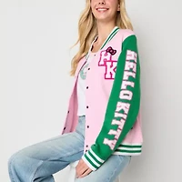 Hello Kitty And Friends Varsity Bomber Fleece Jacket Womens Midweight Juniors
