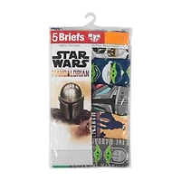 Mandalorian Little Boys Star Wars 5 Pack Briefs Bup5026