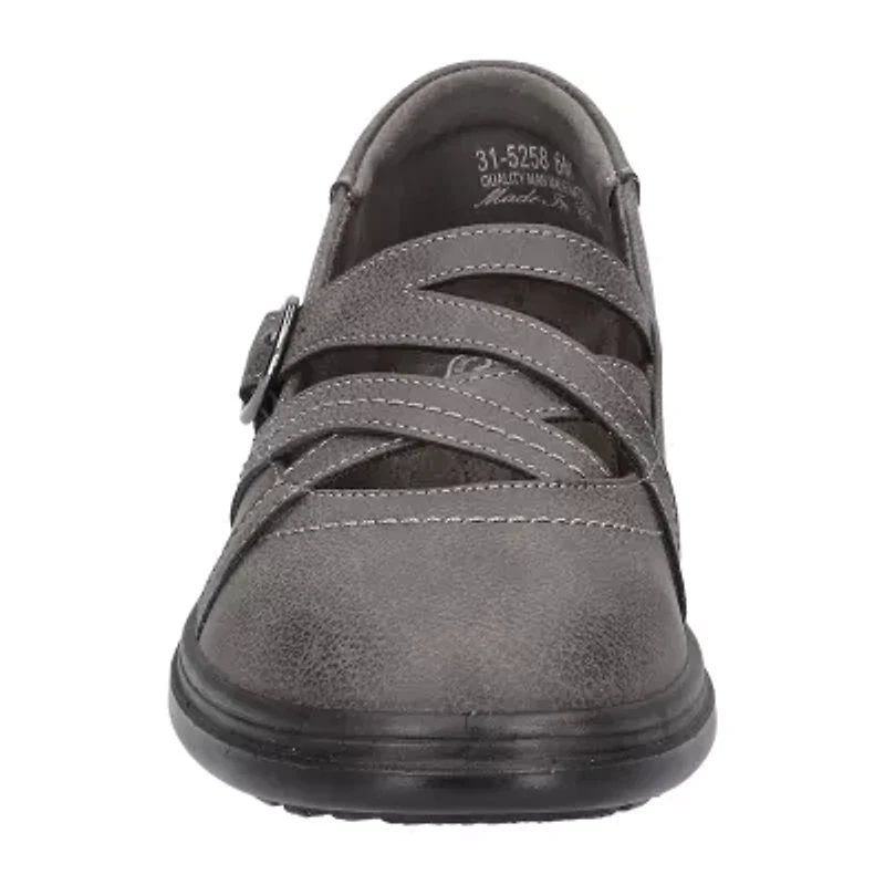 Easy Street Wise Womens Round Mary Jane Shoes
