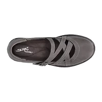 Easy Street Wise Womens Round Mary Jane Shoes