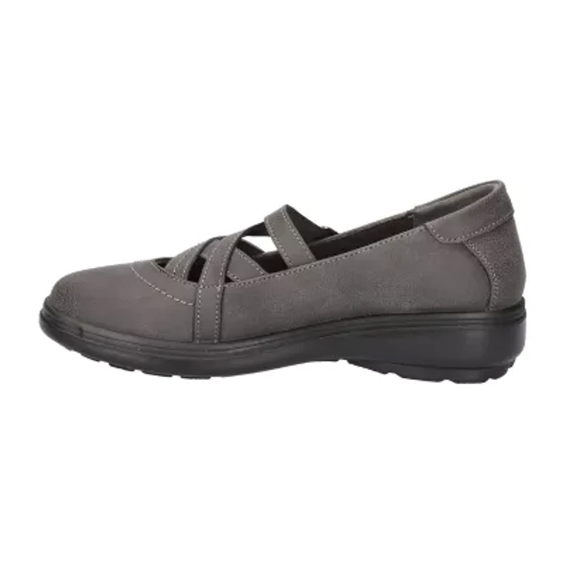 Easy Street Wise Womens Round Mary Jane Shoes