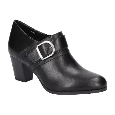 Easy Street Della Womens Round Block Heel Pumps