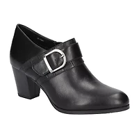 Easy Street Della Womens Round Block Heel Pumps