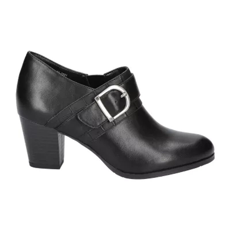 Easy Street Della Womens Round Block Heel Pumps