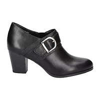 Easy Street Della Womens Round Block Heel Pumps