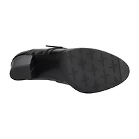 Easy Street Della Womens Round Block Heel Pumps