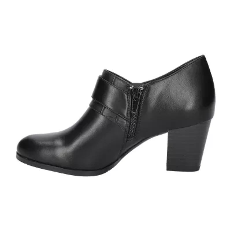 Easy Street Della Womens Round Block Heel Pumps
