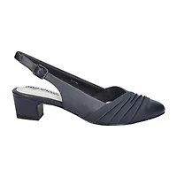 Easy Street Bates Womens Round Block Heel Pumps