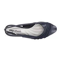 Easy Street Bates Womens Round Block Heel Pumps