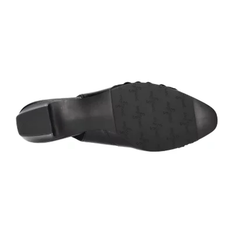 Easy Street Bates Womens Round Block Heel Pumps